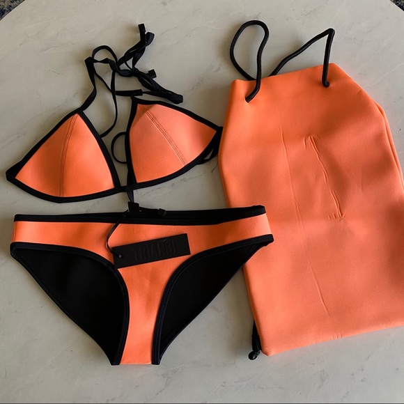 Triangl orange bikini top - Picture 3 of 9